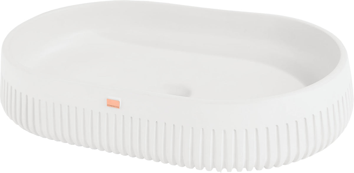 PAPUA 02 Oval Concrete Sink – 15 Colors - Konkretus - Perfect Makeup Mirrors