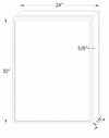 Alfi brand 24" x 32" Single Door LED Medicine Cabinet