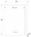 Alfi brand 24" x 32" Single Door Bluetooth LED Medicine Cabinet