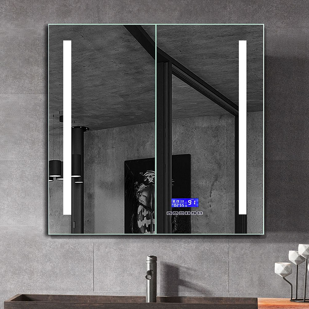 Alfi brand 26" X 30" Double Door Bluetooth LED Medicine Cabinet