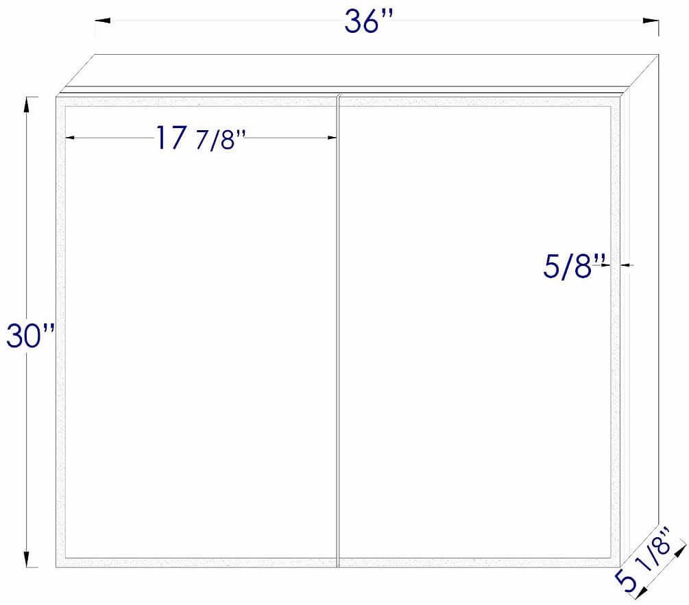 36" X 30" Double Door LED Medicine Cabinet - ALFI brand