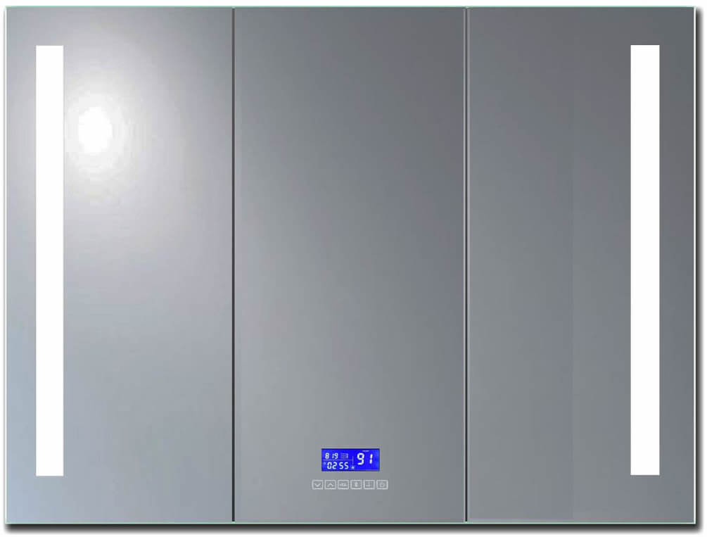 42" X 28" Triple Door LED and Bluetooth Medicine Cabinet - ALFI brand