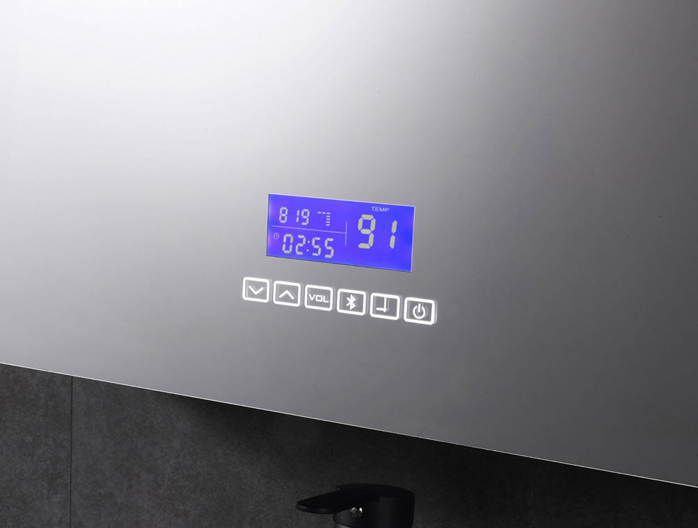 42" X 28" Triple Door LED and Bluetooth Medicine Cabinet - ALFI brand - Perfect Makeup Mirrors
