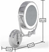 Dimensions- retracted.Polished Chrome shown.