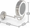 Dimensions- extended.Polished Nickel
