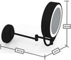 Dimensions- extended.Matte Black