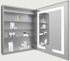 Mirror Luxe 24" Mirrored LED Medicine Cabinet, Left or Right Hinged