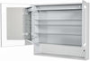 Mirror Luxe 36" Double Door Mirrored LED Medicine Cabinet, Natural Anodized Aluminum