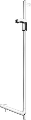 Polished Chrome Right-Hand Keuco Axess ADA 90° Angle Bar with Included Hand Shower Bracket