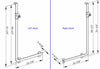 Keuco Axess ADA 90&deg; Angle Bar with Included Hand Shower Bracket
