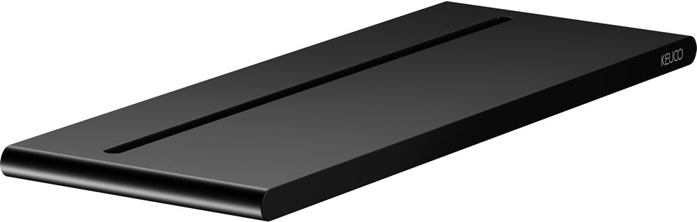 Keuco Edition Actis Shower Shelves - Plain or with Squeegee, Aluminum or Matte Black