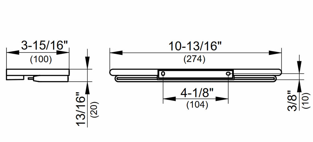 Keuco Edition Actis Shower Shelves - Plain or with Squeegee, Aluminum or Matte Black