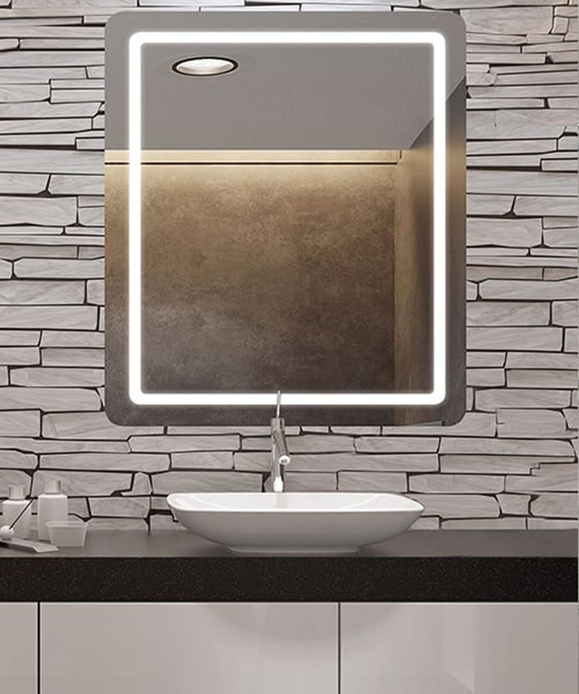 Aria + AVA LED Backlit Bathroom Mirror – 4 Sizes - Electric Mirror - Perfect Makeup Mirrors