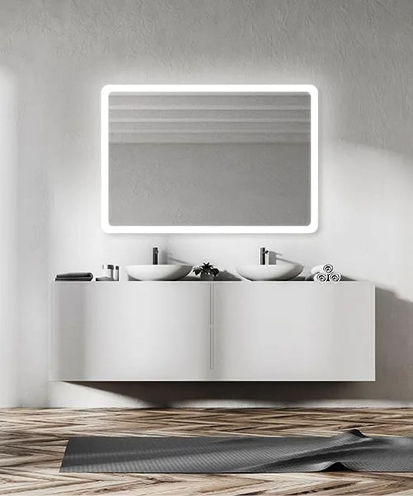 Electric Mirror Eyla LED Bathroom Mirror with Optional Keen Dimming Technology