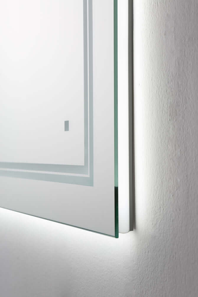 SOHO Large Format Heated LED Bathroom Vanity Mirror - 60" to 96" Wide - Aquadom - Perfect Makeup Mirrors