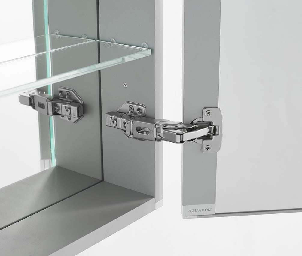 Royale PLUS 2-Door LED Medicine Cabinet 40” or 48” x 30” or 36” High, + Magnifying Mirror - Aquadom - Perfect Makeup Mirrors