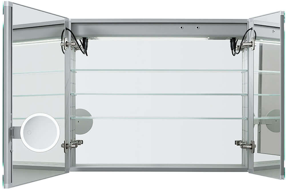 36" x 30" High.  36" High Cabinets have 4 shelves