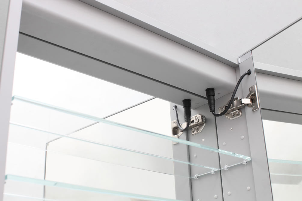 Royale BASC "Q" Door LED Medicine Cabinet with Dimmer - Aquadom - Perfect Makeup Mirrors