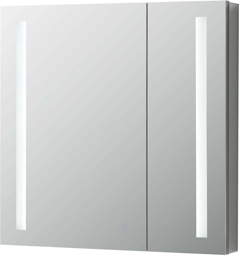 Royale BASIC & Royal BASIC "Q" 2-Door LED 30" x 30"  Medicine Cabinets with Dimmer - Aquadom