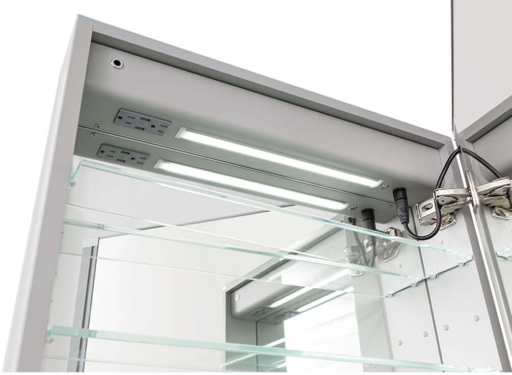Aquadom Edge Royal - Automatic Interior Lighting and Duplex Electrical Outlet