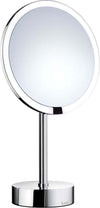 Smedbo Outline Collection Free-Standing 7x LED Sensor Makeup Mirror