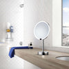 Smedbo Outline Collection Free-Standing 7x LED Sensor Makeup Mirror