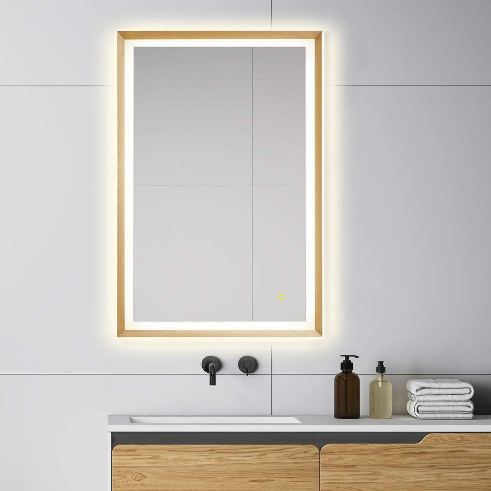 Apollo 24" x 36" Brushed Gold Frame