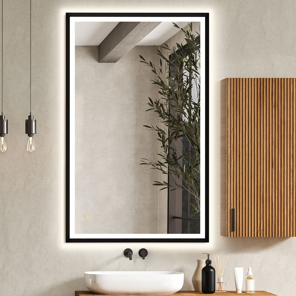 Apollo 48" x 30" High, Matte Black Frame, Mounted Vertically