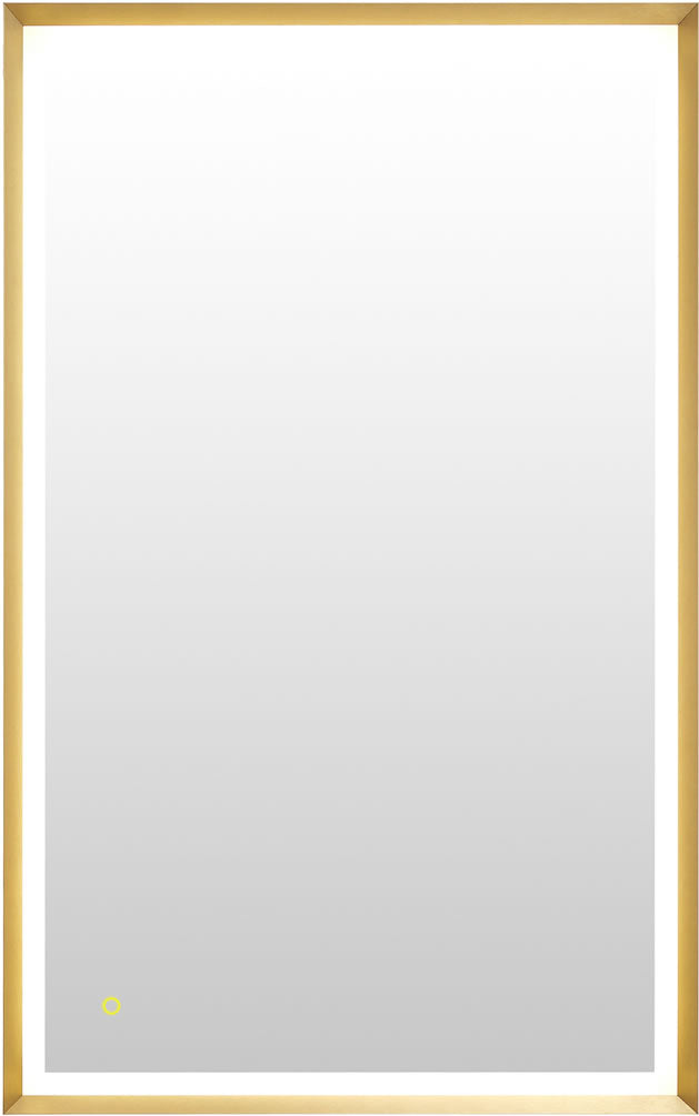 Apollo 48" x 30" in Portrait Orientation, Brushed Gold Frame