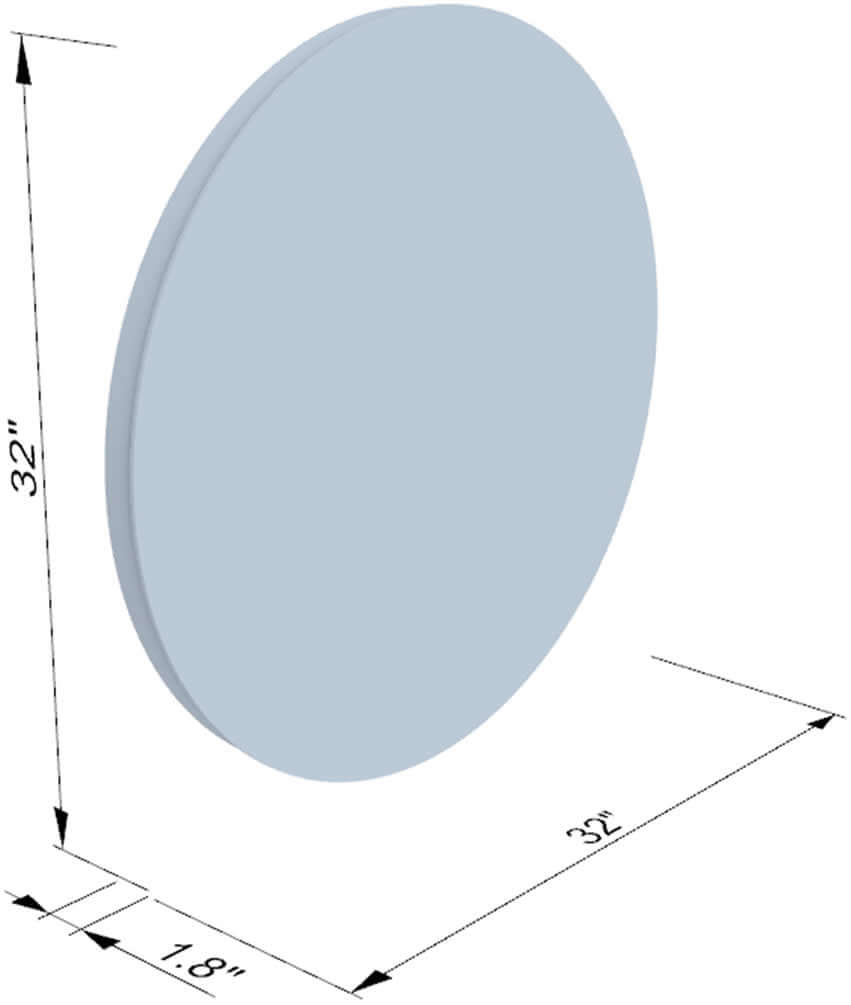 Dimensions: Altair Padova 32" Diameter