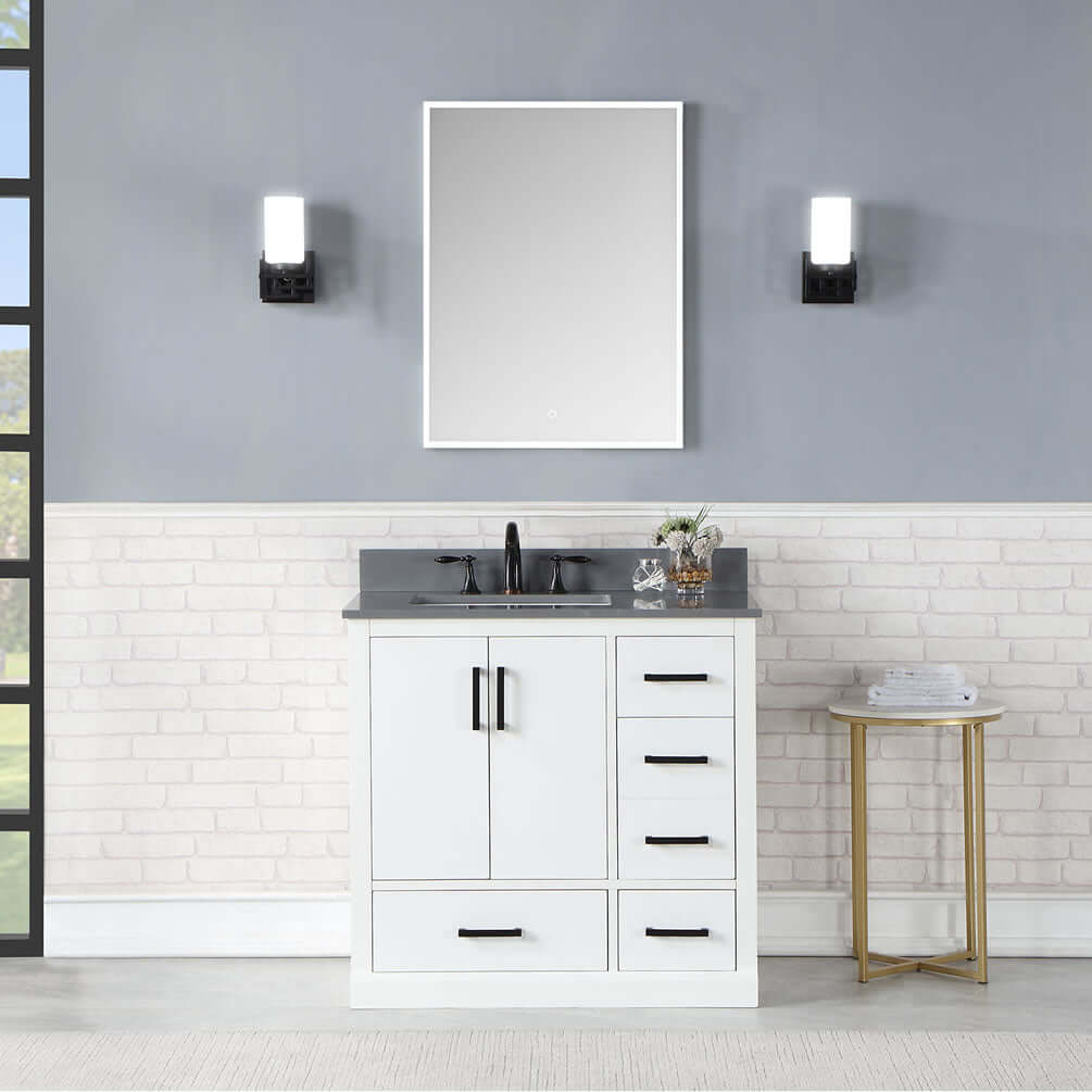 Carsoli 24" x 32" High with Adjustable LED Color Temperature, Dimmer, and Defogger