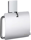 Smedbo POOL Collection Toilet Paper Holder with Cover lends a neat appearance to your bathroom.