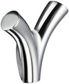 Smedo Dry Hook (suitable for damp or outdoor use) Double Hook, 2.5" High.Mounting hardware is hidden.