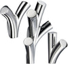 Smedbo Dry Collection hooks in single, double, or quad configurations.Suitable for damp locations or outdoor use - they're made of solid brass, heavily chrome plated.