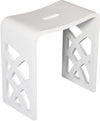 ALFI brand ABST88 Resin Solid Surface Bathroom/Shower Seat - Matte Black or Matte White
