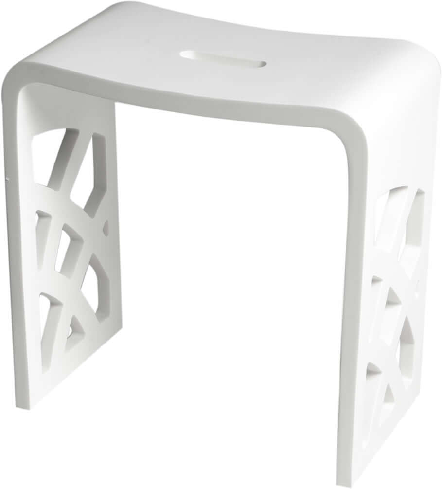 ALFI brand ABST88 Resin Solid Surface Bathroom/Shower Seat - Matte Black or Matte White