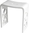 ALFI brand ABST88 Resin Solid Surface Bathroom/Shower Seat - Matte Black or Matte White