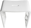 ALFI brand ABST88 Resin Solid Surface Bathroom/Shower Seat - Matte Black or Matte White