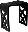 ALFI brand ABST88 Resin Solid Surface Bathroom/Shower Seat - Matte Black or Matte White