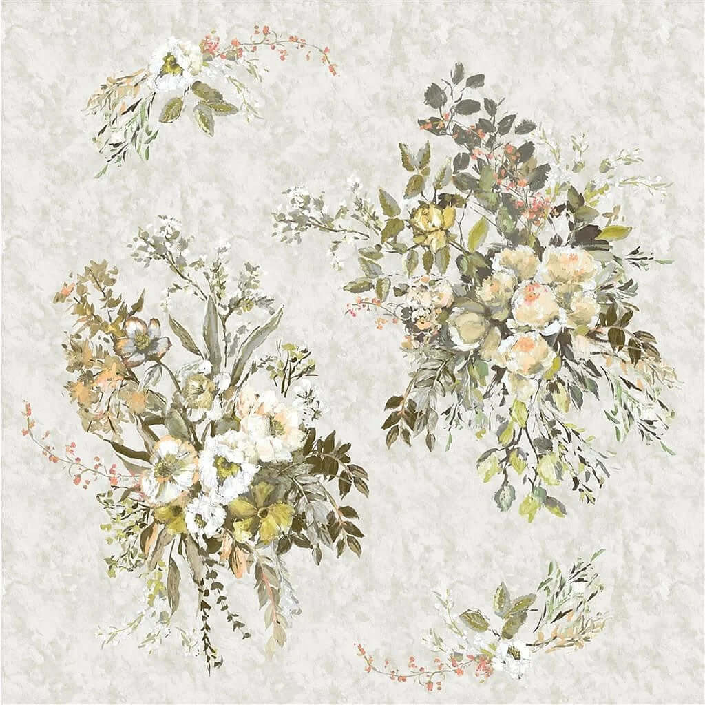 Margaretta - Sepia 100% Pure Linen Shower Curtain