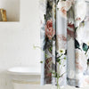 Peonia Grande - Zinc 300-Thread Count Cotton Shower Curtain