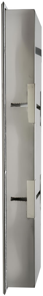 8" x 36" Three-Shelf Stainless Steel Shower Niche - Matte Black or Matte White - ALFI brand - Perfect Makeup Mirrors