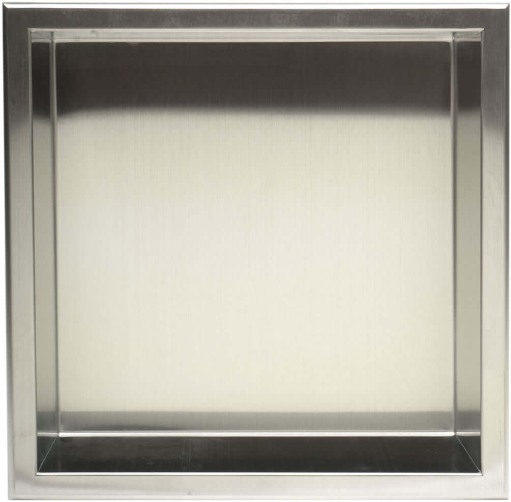 Brushed Stainless Steel Alfi brand 12" x 12" Shower Niche