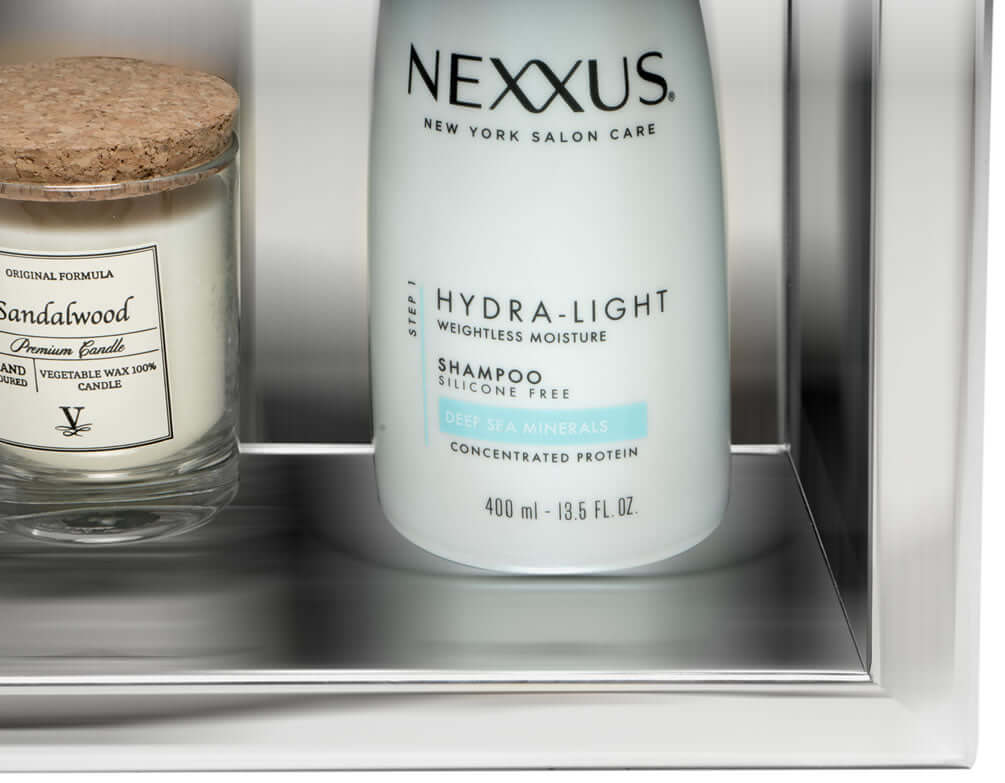 Detail - Stainless Steel Alfi brand 12" x 12" Shower Niche