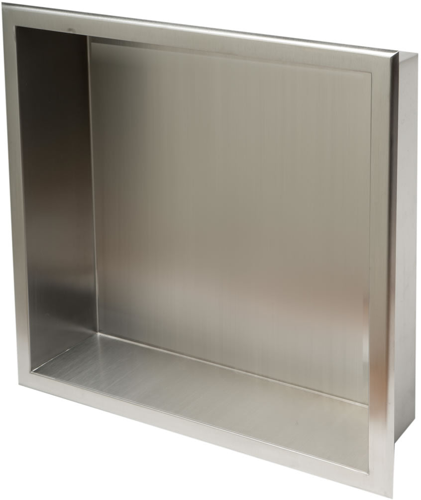 Alfi brand 16"x16" Brushed Stainlesss Steel Bathoom & Shower Niche