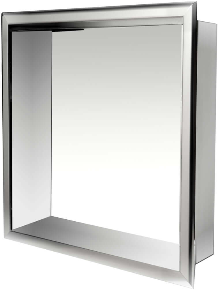 Alfi brand 16"x16" Polished Stainlesss Steel Bathoom and Shower Niche