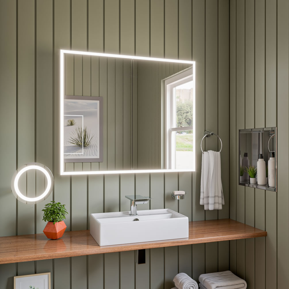 Excellent for bathroom storage, the Alfi brand 16"x16" Polished Stainlesss Steel Bathoom and Shower Niche