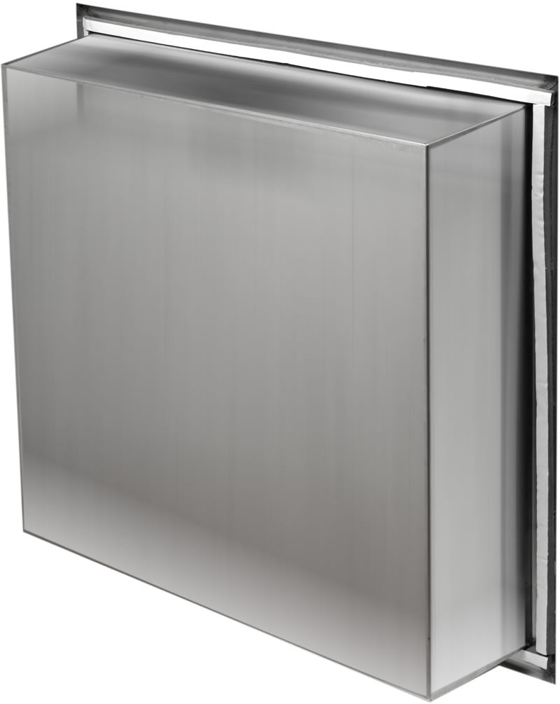 16" x 16" Stainless Steel Powder Coat Shower Niche - Matte Black or White - ALFI brand - Perfect Makeup Mirrors