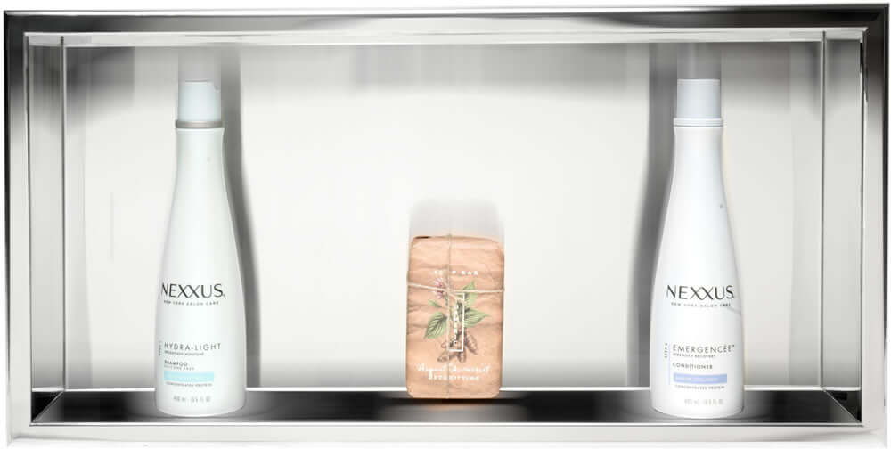 Polished Stainless Steel 24" x 12" x 4" Bathroom/Shower Niche