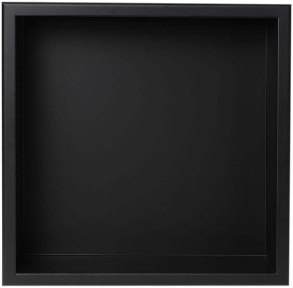 Alfi brand 16" x 16" Niche, Stainless Steel Powder Coat Matte Black